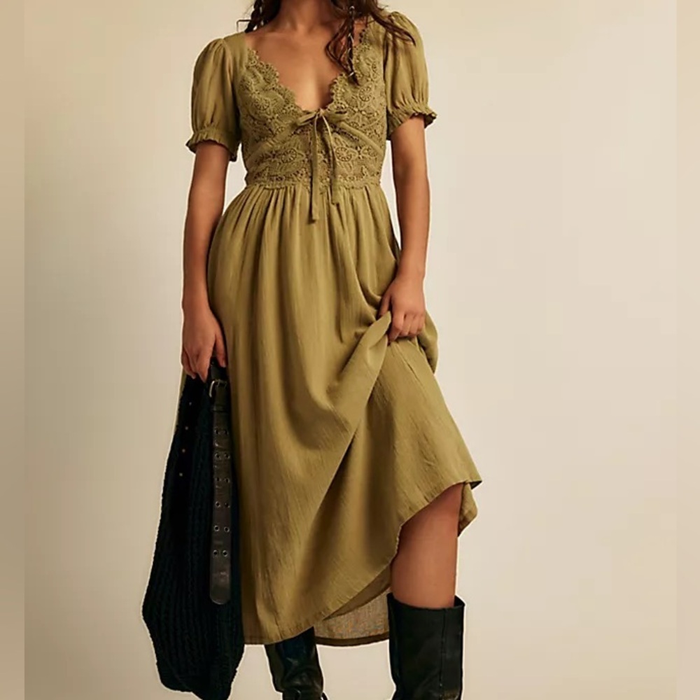 Free People All You Need Is Lace Midi - Picture 3 of 4